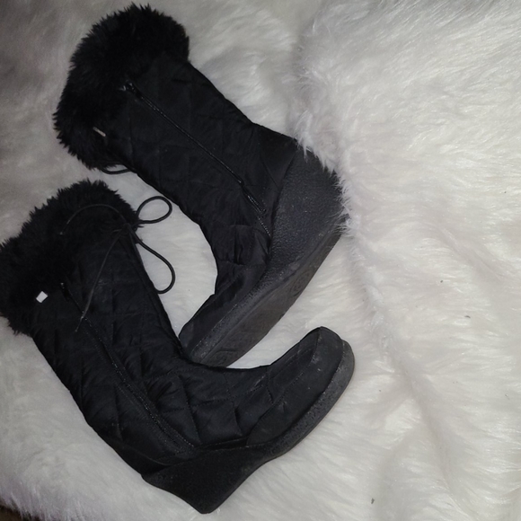 OYF (On Your Feet) S.8 M Black Quilted Boots - Picture 4 of 9